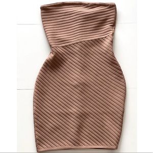 Meshki strapless bandage dress